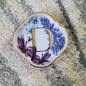 NEW Anthropologie Monogram Trinket Dish